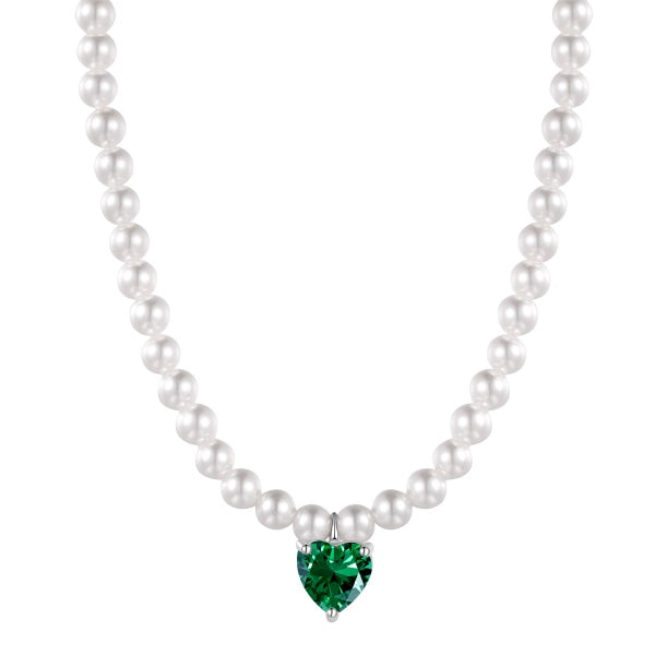 HEART PEARL NECKLACE