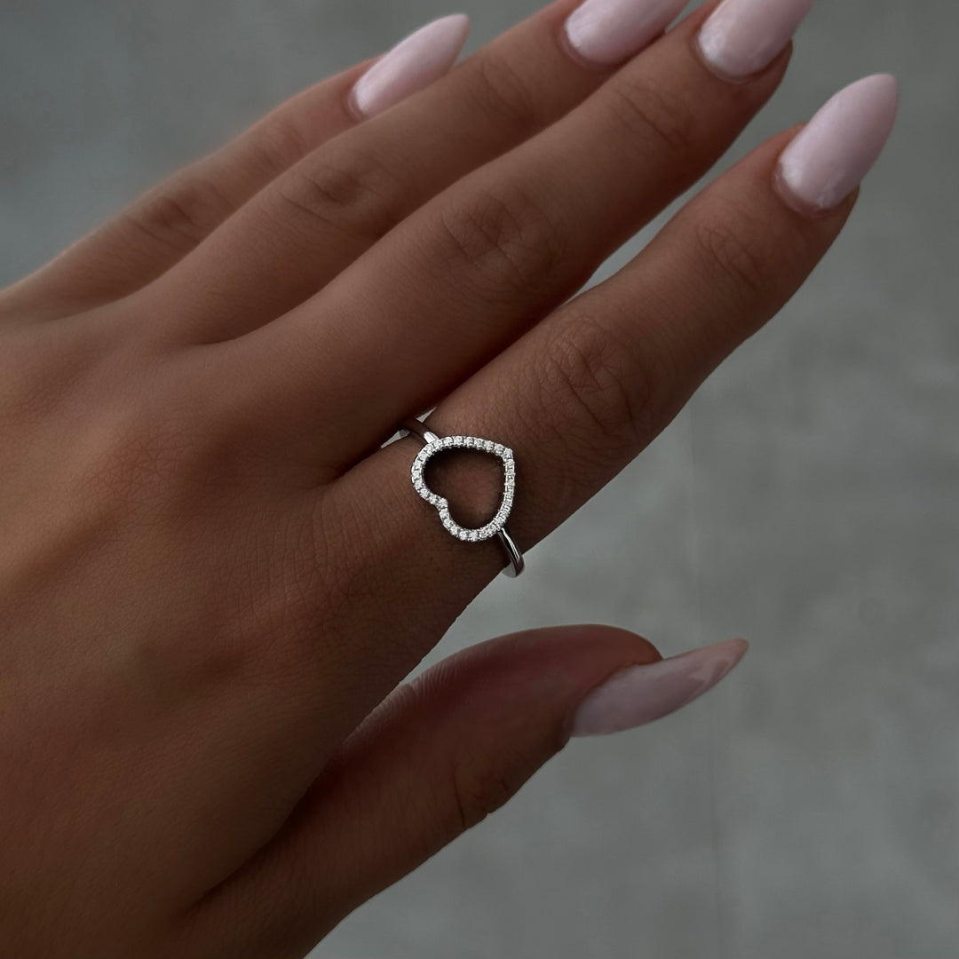 The Basic Heart Rounds Ring